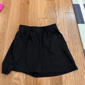 Black mini skirt